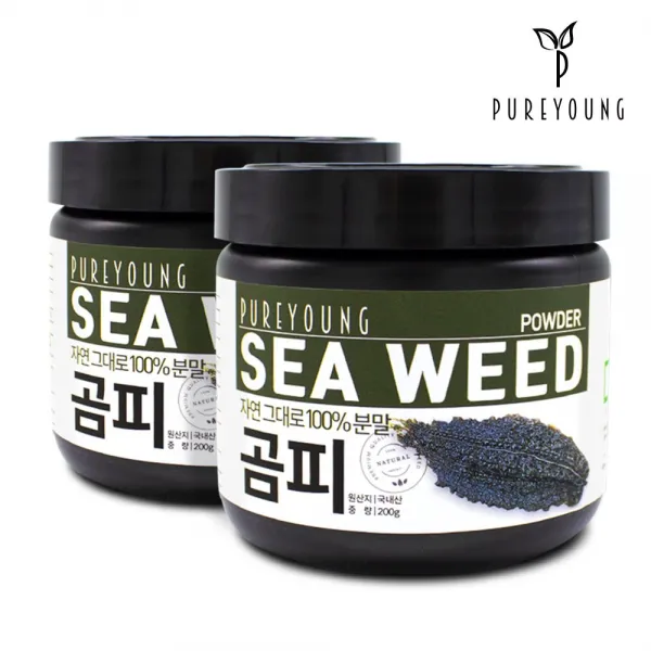 퓨어영 국산 곰피 분말 200g 가루, 2통