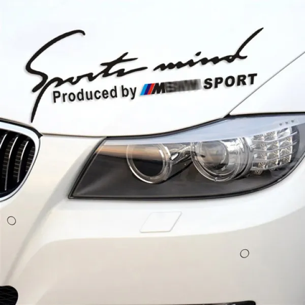제 그림 bmw 개조 반사등 브로셔 스티커 새 3계 5계 x1x3x5x6 차량 헤드 홀더 캡 스포츠, 35CM블랙 싱글