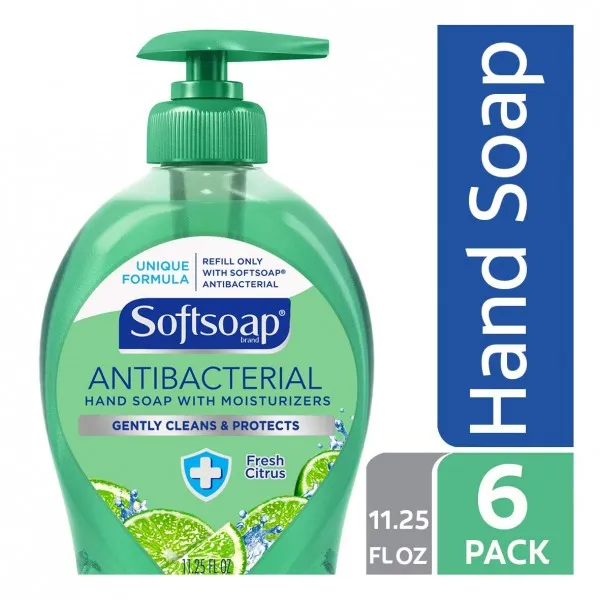 [Softsoap] 소프트 소프 항균 액체 손 비누 신선한 감귤류 - 11.25 유체 온스 (6 팩)