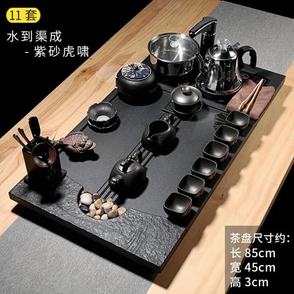 통째로 궁푸차 구 가정용 전자동 풀 심플 차테이블 숏 다도 차와 바다, 11 물 도랑에 도착하면 된다 자사, 22건