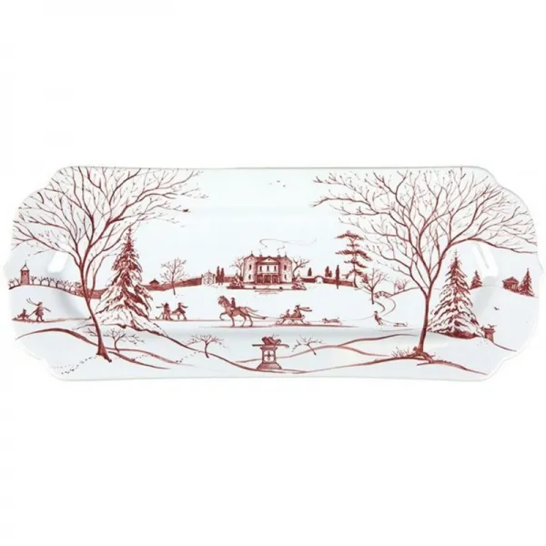 Juliska Country Estate 안주인 트레이 메인 하우스 루비