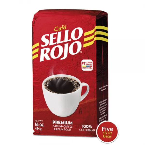 Sello Rojo 5LB 커피 | 없음 뒷맛이 씁쓸에서 온 부드러운 맛을 낮은 산도 커피, 상세설명참조, 선택