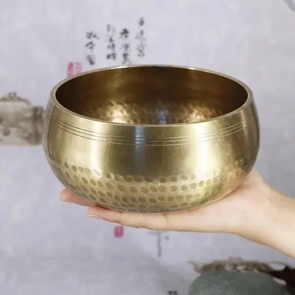 엘리펀트펀치 명상종 핸드메이드 화사 명상, 직경 9.5cm