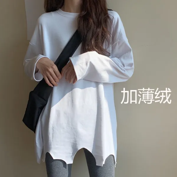 전문점 여성의류 마름질 수출함 체류함 소매 흰색티셔츠 하프기장 이너티셔츠