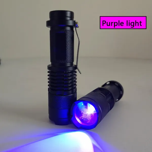 Penlight 초점 랜턴은 플래쉬 등 토치 Uv 빛 방수 백색 전구 Litwod 난조 자전거 등산 야영을지도했습니, 02 Pupler light