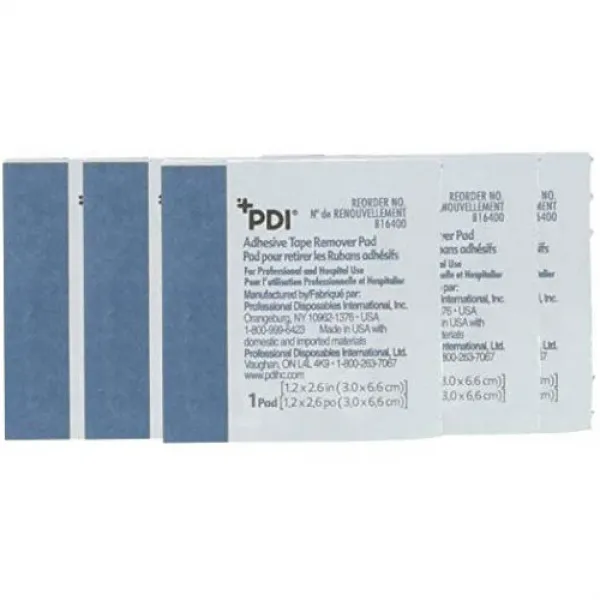 접착제제거제 PYB16400 - Pdi Inc. Adhesive Tape Remover Pad 1-1/4 x 2-3/5, Size = 5 Pack (500 Count)
