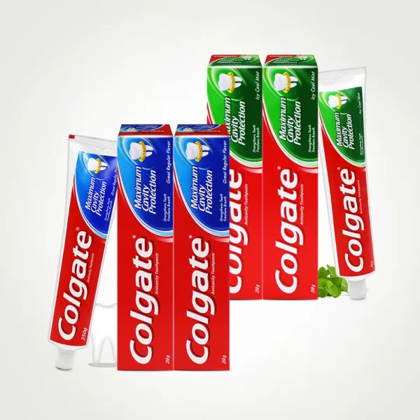 콜게이트 치약 250g 쿨민트2개+레귤러2개(총4개), 단품