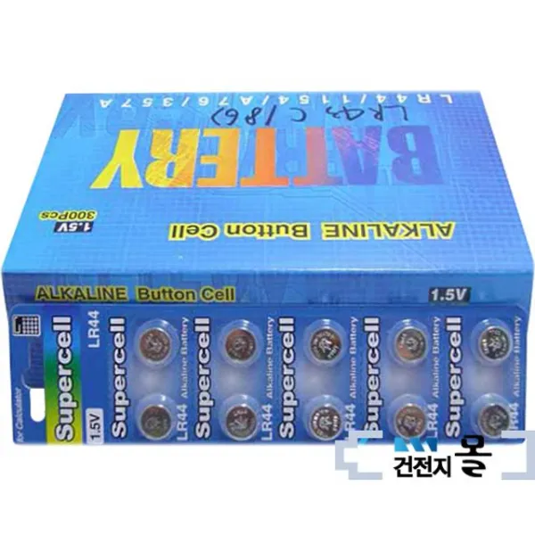 슈퍼셀 알카라인 E88 300알 1142 30카드 LR43 186, 본상품선택, 1개