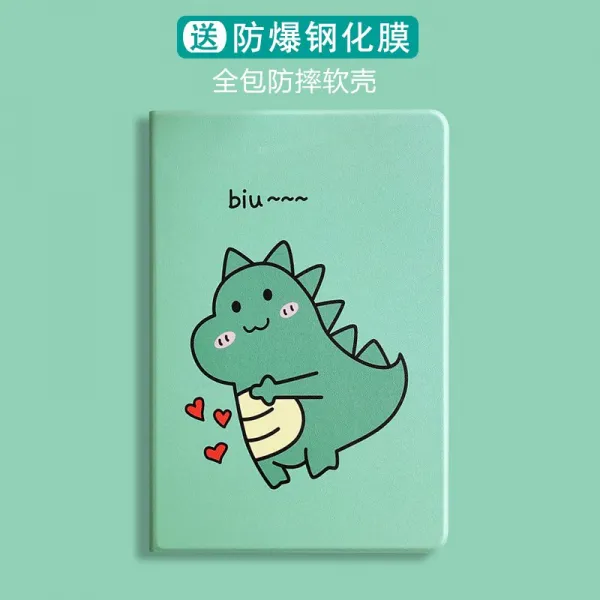 아이패드 프로 4 케이스 사랑 Matcha 작은 공룡 2020 새로운 iPad Pro11 인치 보호 덮개 9.7 인치 mini1 / 2 / 3mini4 / 5pro10.5 / Air3 새로운 iPad10.2 정제 포탄 18/19