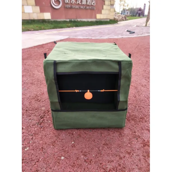 에이치엠글로벌 접이식스텐드 접이식드 고무총 표적함 실내외 준도탄 상자 더블레이어 사격 플바인딩 캔버스 세발 받침대 극세사, 캔버스 2채색사과나무개 가슴을 탁탁