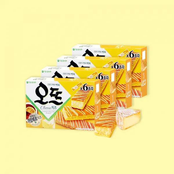 오리온 오뜨 치즈 6p 144g x 4통 / 사무실간식, 단품