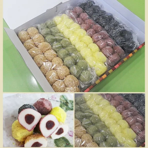 오색 경단 20g x 75개입 총 1.5kg 쫄깃쫄깃한 떡 영양 간식, 1팩