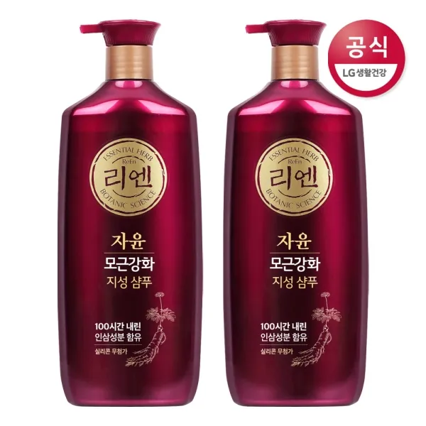 리엔 리엔 자윤 모근강화 지성 샴푸 950ml x2개, 사방넷 옵션, free