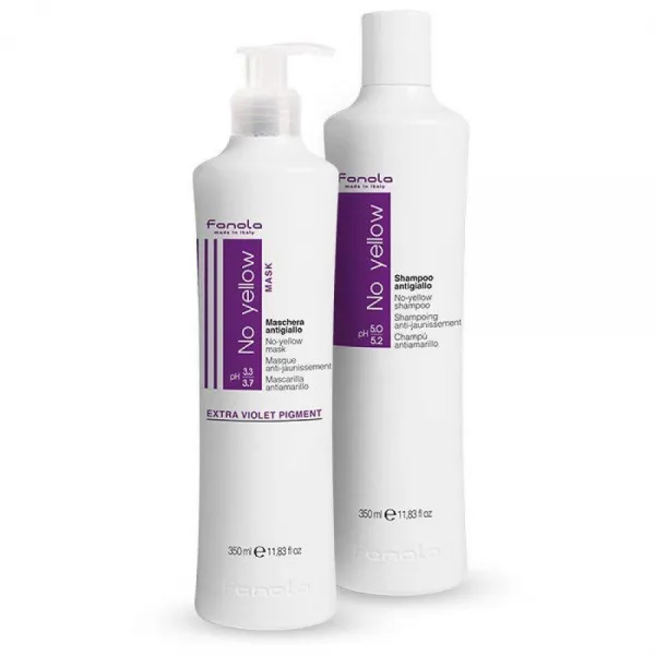 파놀라 탈색 보색 노옐로우 샴푸와 헤어마스크 350ml, 1p