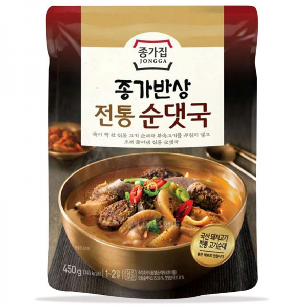 종가집 즉석국 13종 우거지 미역국 시래기 김치찌개 선지국 알탕 순대국 곱창전골 추어탕 황태해장국 순두부찌개 곱창육개장 곰탕, 7번, 450g
