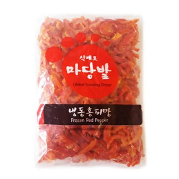 마당발 냉동 홍피망 슬라이스 1kg, 단품