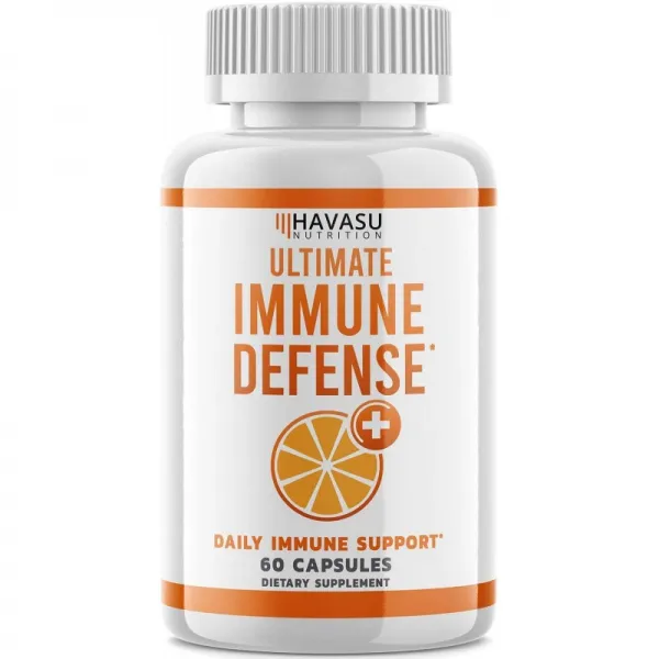 양 딱총 나무의 열매와 아연을 가진 Havasu 영양 면역성이있는 지원 1500mg 비타민 C; 고 흡수성 60 채식, 1
