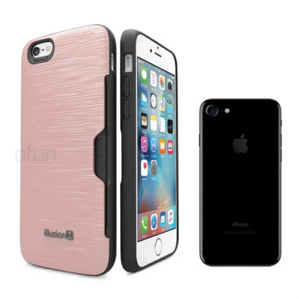  바보사랑 아이폰7 일루션 메탈 카드 범퍼케이스