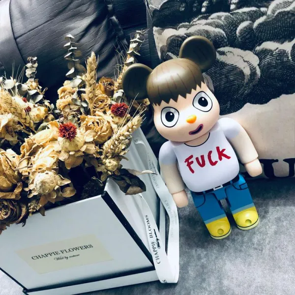 Bearbrick 베어브릭 빌딩블록곰 맹세 트렌드 인형 장식품 피규어, one개