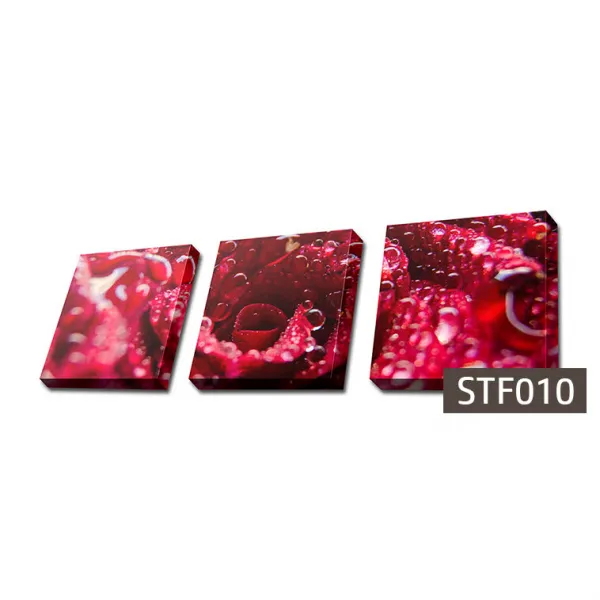 몽차 3분할 캔버스액자 정사각형, STF010