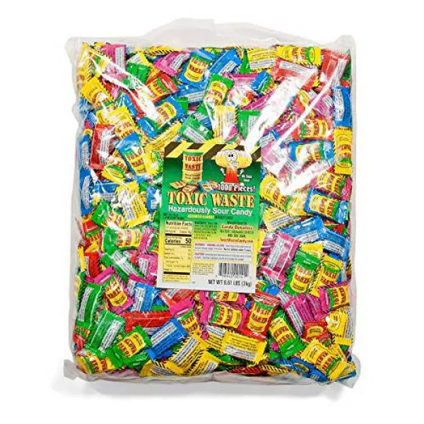 TOXIC WASTE Bulk Poly Bag Assorted Flavors 8.0 Pound 유독성/9429140, 상세내용참조