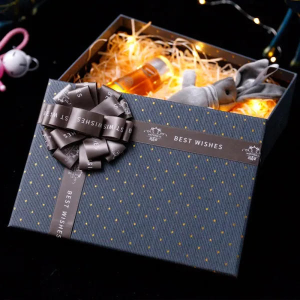 포장용기 무드 케이스 큰사이즈 생일 선물세트 남자 타입 기프트 빈 상자 남친 깜짝 놀라다 4754947751, 5번 27 *19 *9센치, 블랙 나비넥타이 _소원을 비는 토끼