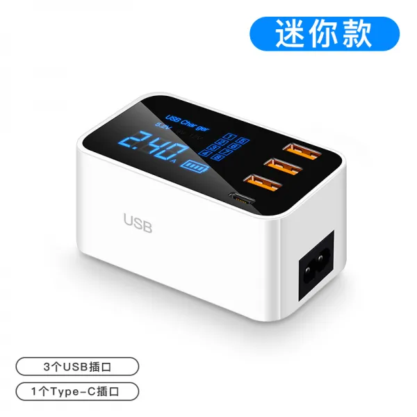 무선충전기 국다용도 스마트 멀티탭 멀티 디지털 usb콘센트 가정용 실내 사용 샤오미 화웨이 아이폰 QC3.0급속충전 PD퀵차지 통용 전원 전환, T02-4팡파르 너 타입(USB연결구 *3+PD퀵차지)