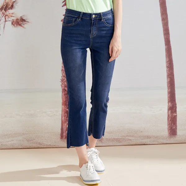 레깅스 ELAND봄여름 뉴타입 ins타이트 청바지 날씬해보이는 바짓가랑이 마음 마름질 EETJ926O2B