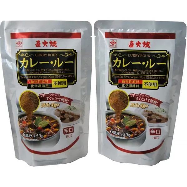 동물성 원료 화학 조미료 미사용 히가시 식품 카레 루 드라이 150g × 2 봉지, 1