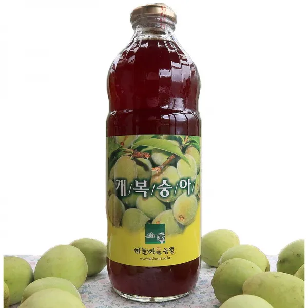 야생 토종개복숭아 발효액 액기스 5년숙성 1000ml 효소 6시내고향출연 돌복숭아 청 엑기스 진액 하늘마음, 1,000(1L)