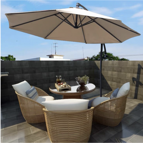 3M 대형 원형 회전 폴딩파라솔 (카페, 야외, 정원, 가정용)