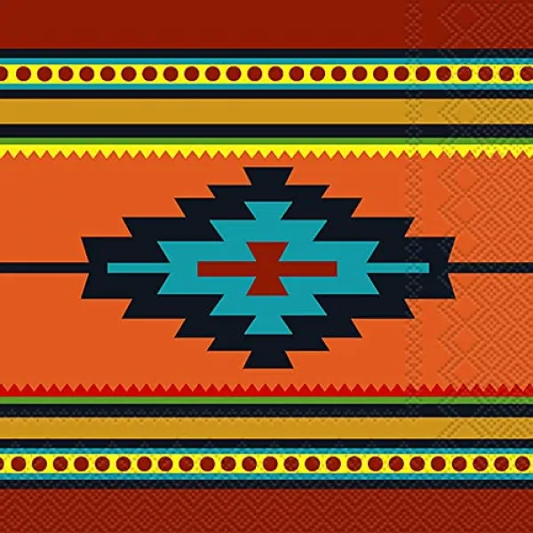 보스턴 국제 IHR 종이 칵테일 냅킨 5 x 5 남서쪽 열풍 (Southwest Craze Cocktail Napkins), 본상품