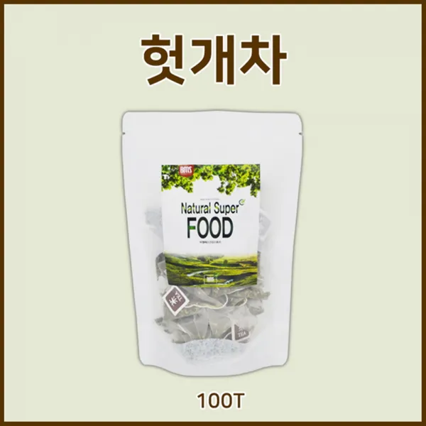 BMS 헛개나무잎차 헛개나무잎 헛개수 간건강 헛개즙 스테피아잎 숙취음료 헛개차 관절건강 블랜딩차 헛개차티백 헛개열매, 1g, 100매입