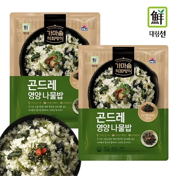 베스트식품_무배 대림 곤드레영양 나물밥 420g x12개, 단품/단품