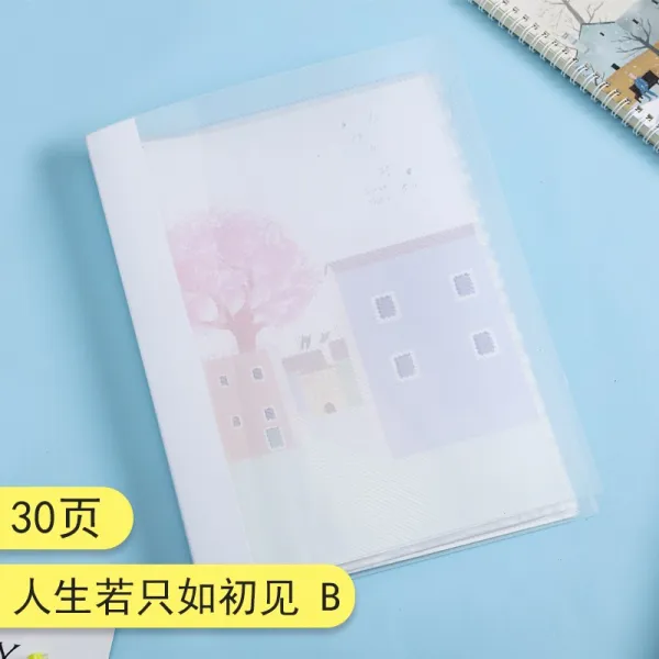 드림스타트 투명서류홀더 낭인 문화 문서 바인더 삽입페이지 A4 출산을 했다 수집함 루스리프 레이어드 임신 보고 싱글 책 인생 만일 개 예 처음 B30 페이지