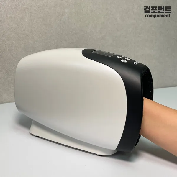 컴포먼트 손 손가락 마사지기 손목 안마기 온열, 블랙