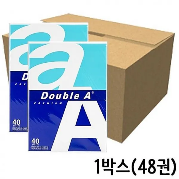 지그재그 더블에이 복사 용지 A4 80g 40매 1박스 48개 복사용지