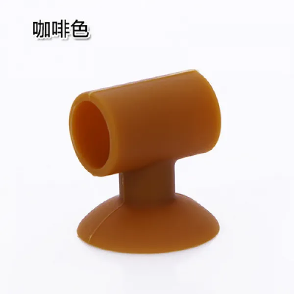 도라에몰77 도어핸들손잡이 도어락손잡이 도어락문손잡이 독창적 흡착판식 벽면 방지패드 문고정장치 음소거 보호쿠션 소음방지, 브라운55