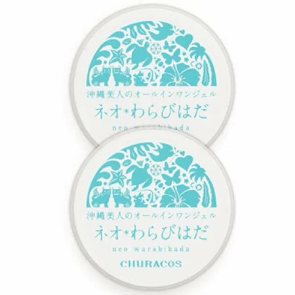 네오*와라비하다 2개 세트(30g×2개) [올인원젤 스킨케어 하리 보습 ネオ＊わらびはだ 2個セット(30g×2個) (オールインワンジェル スキンケア ハリ 保湿 アロエベラエキス ハトムギ