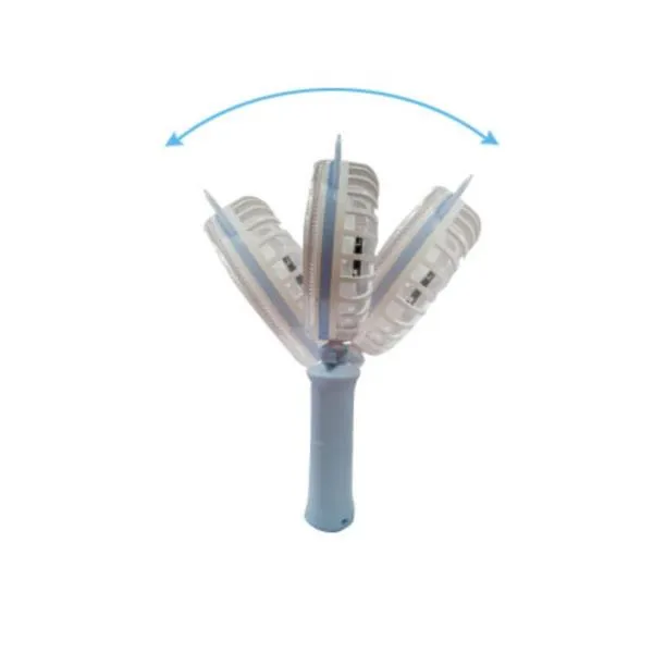 Ksw98459 3개묶음 각도조절 Usb 무드등겸용 휴대용 손선풍기 퍼플