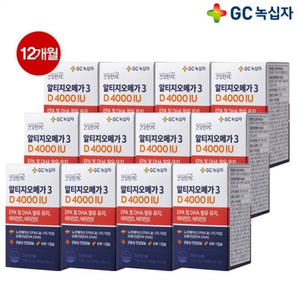 LIVE 더블구성_[GC녹십자] 알티지오메가3 D 4000IU 12개월분