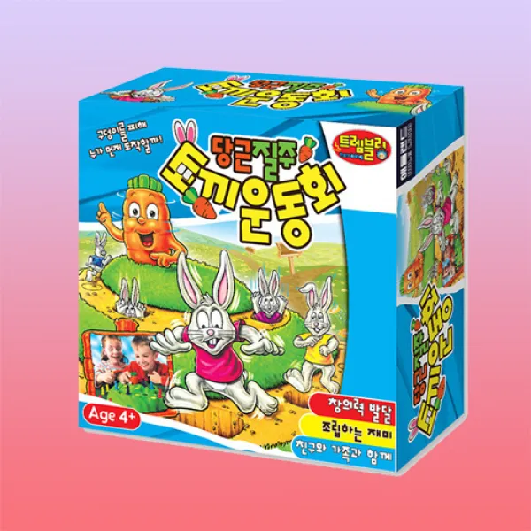 애들랜드 당근질주 토끼운동회 보드게임, 혼합 색상