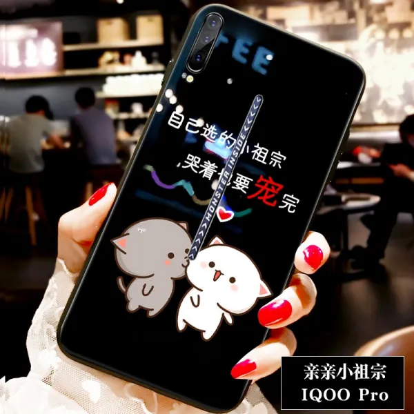 IQOOPRO 핸드폰케이스 충격흡수 VIVOIQOO 유리 여성 IQOONEO 인싸템 드랜드 남자 IQOO 소프트 실리콘