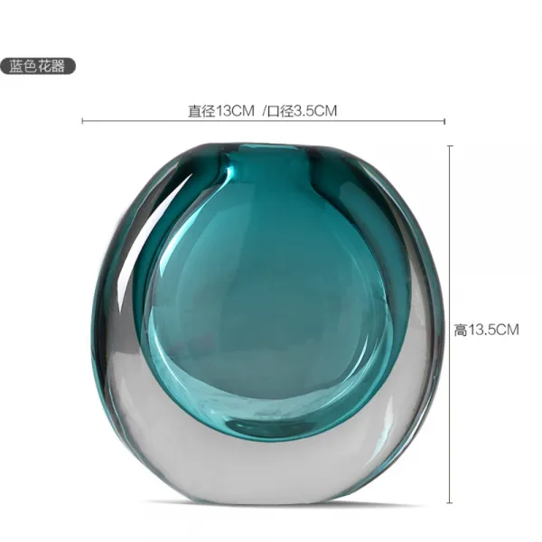 북유럽 인테리어 디자인 꽃병 화병 꽂꽂이 말라카이트블루