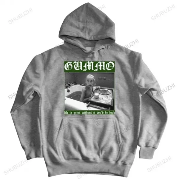 라이프자켓 새로운 가을 재킷 남자 풀오버 hirt Gummo 생활은 그것없이 중대하다 당신은 죽을거야 남성 고품질, grey, XXL