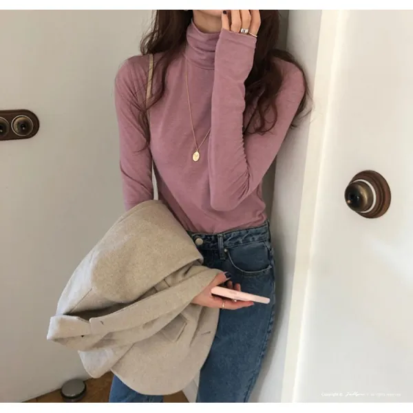 M＆s 여성 폴라 티셔츠 폴라티 B111120m