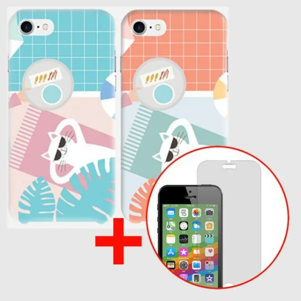 YOQ608571갤럭시S9+ 상팔자냥 하드케이스+강화필름 G965