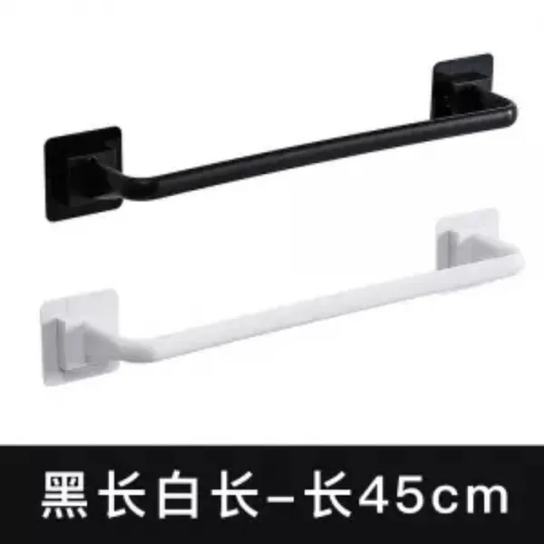 타월화장실 수납 슬리퍼 타공 벽걸이 2도어 뒷집 화장실 벽욕실 롱 블랙+롱 화이트 2개룩