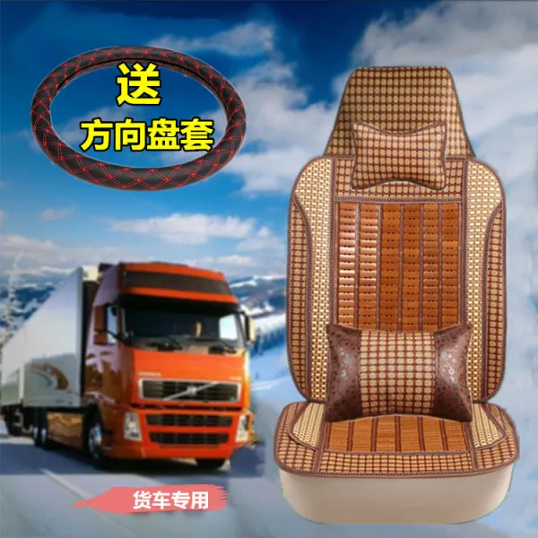 차량용통풍시트 동풍 Tianjin돗자리 등받이덮개 KR VR160 180도리카 D5D6d9화물차 여름시즌 좌석시트, T14-고급모델-투톤 편죽 안전 입구 한자리