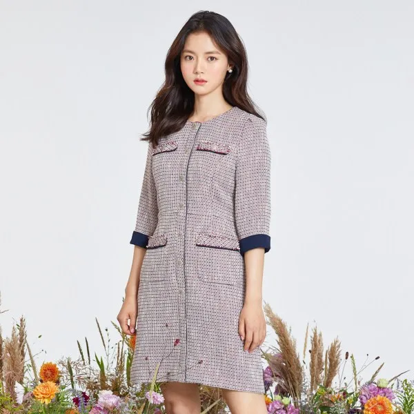 로엠 격식 변형 원피스 트위드 2colors _rmow938r31